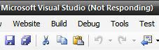 Visual Studio 2008 (Not Responding)